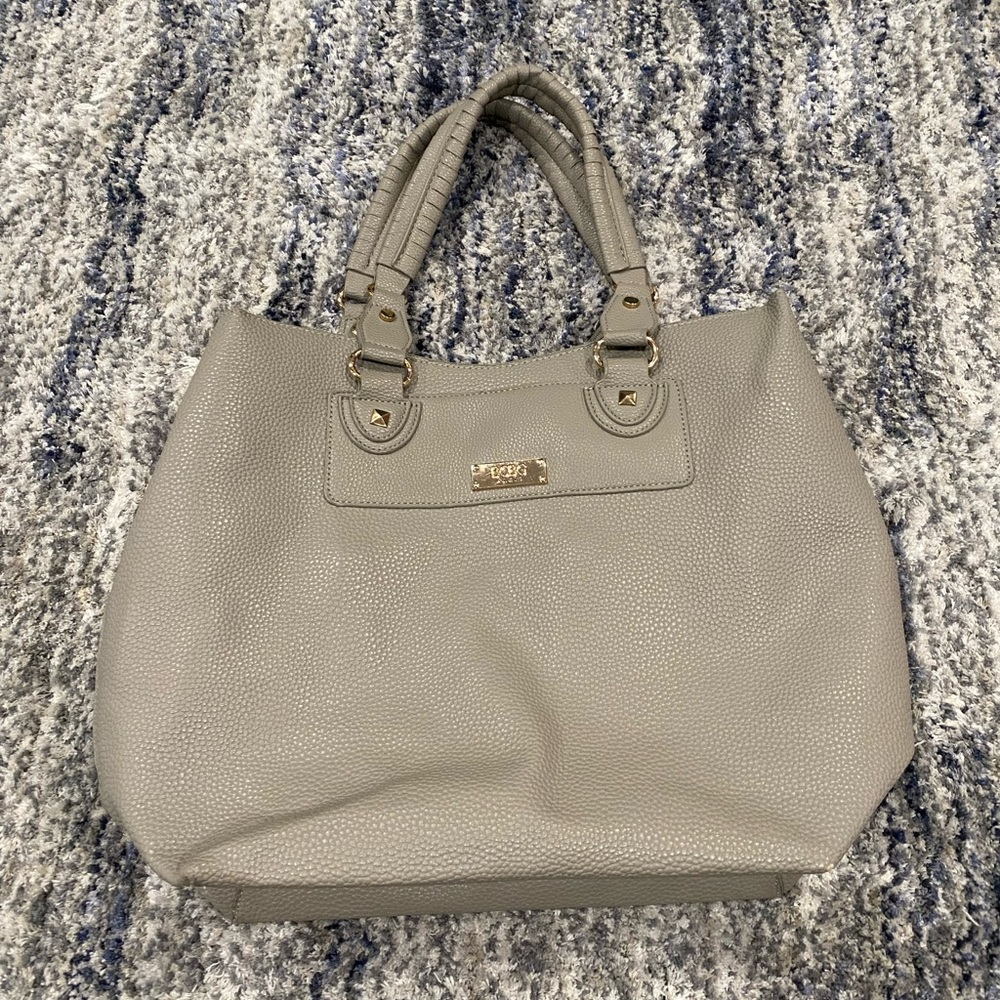 BCBG grey tote bag.